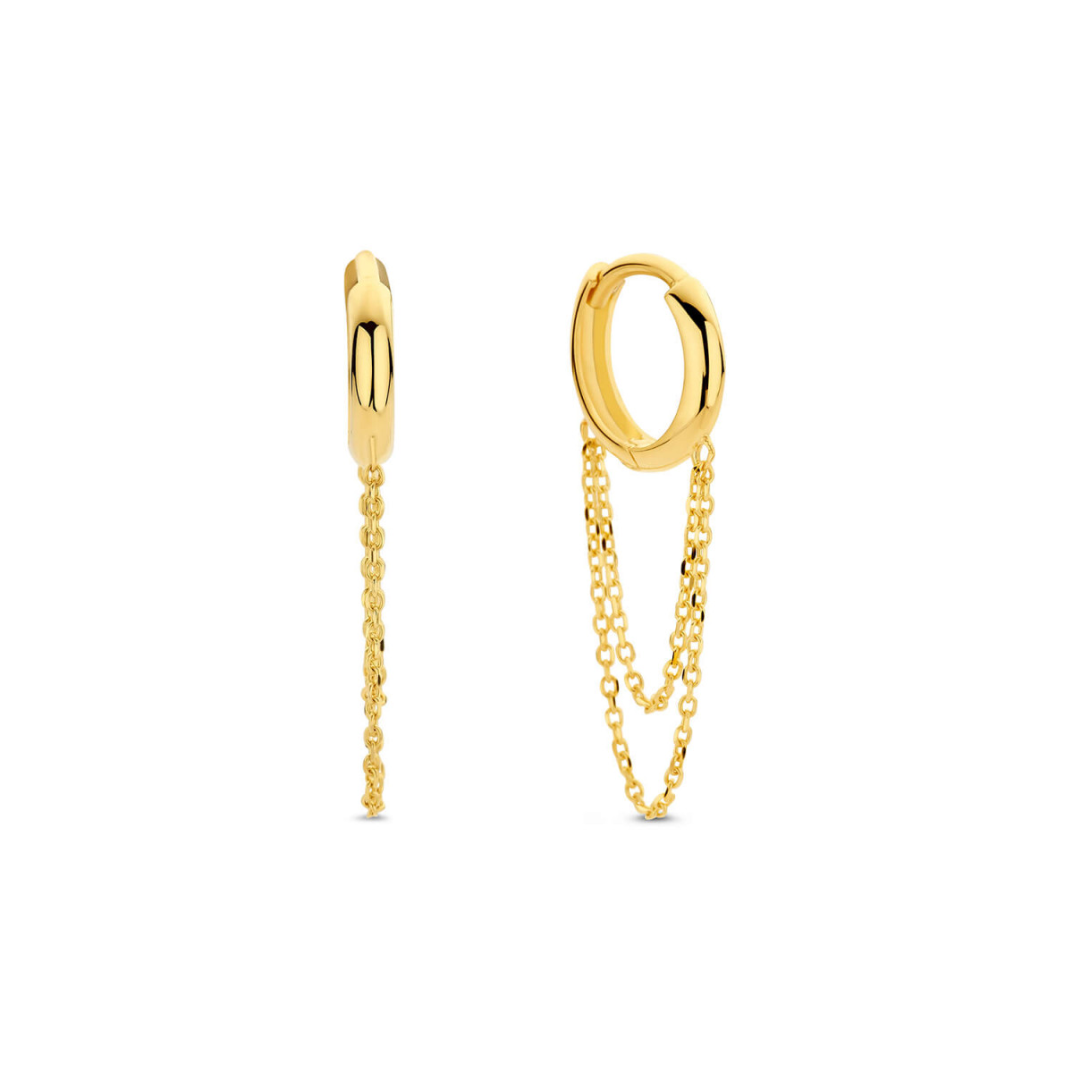 Cercei Enamel din aur de 14k