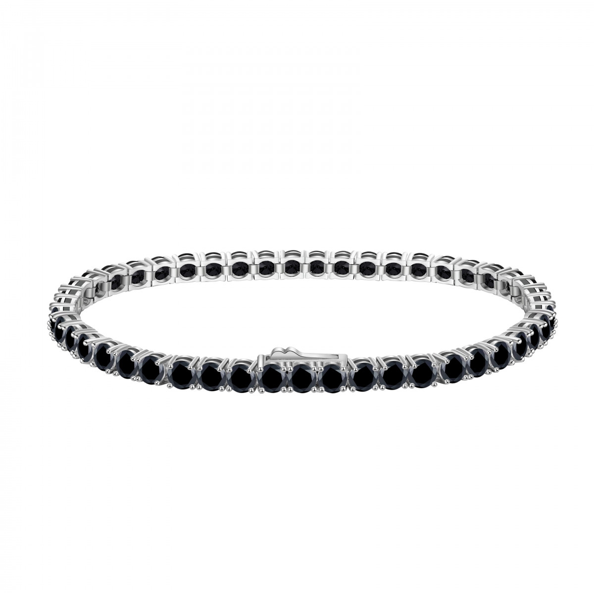 Bratara Tennis Premium Black din argint 3mm