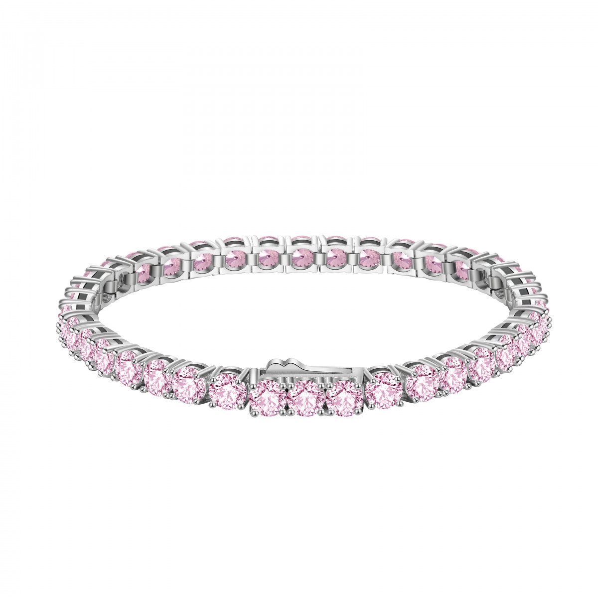 Bratara Tennis Premium Pink din argint 4mm