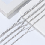 Colier Tennis din argint 4mm cu extensie