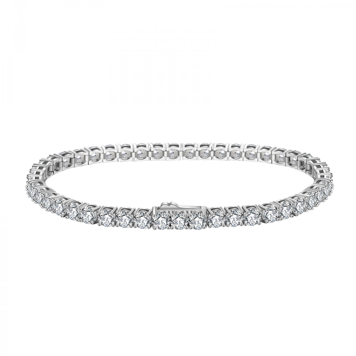 Bratara Tennis Premium White din argint 3mm