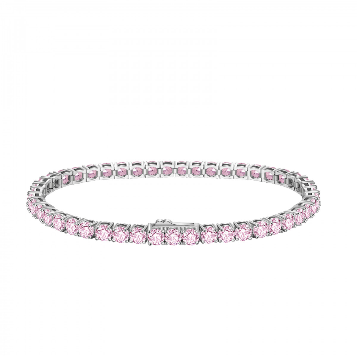 Bratara Tennis Premium Pink din argint 3mm