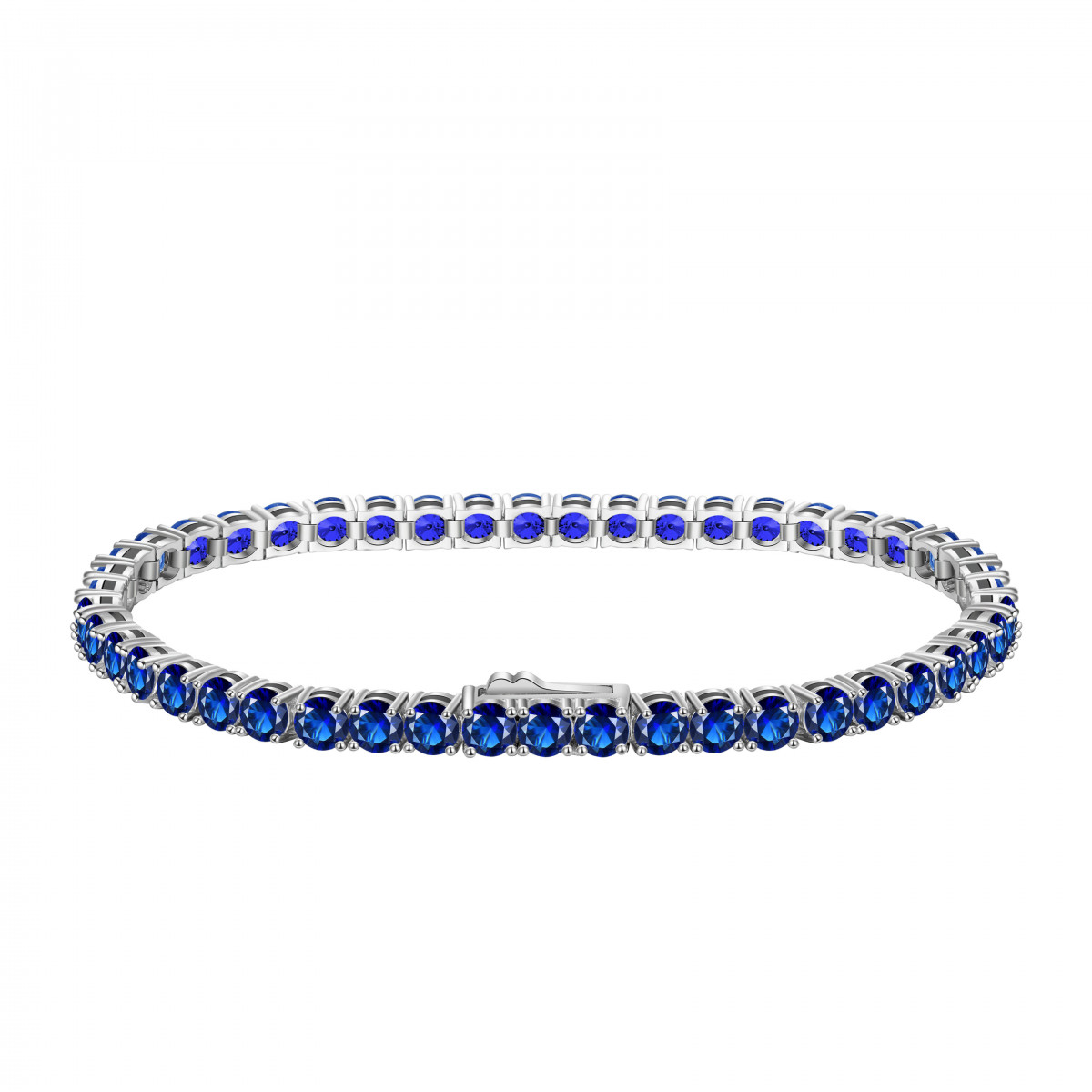 Bratara Tennis Premium Blue din argint 3mm