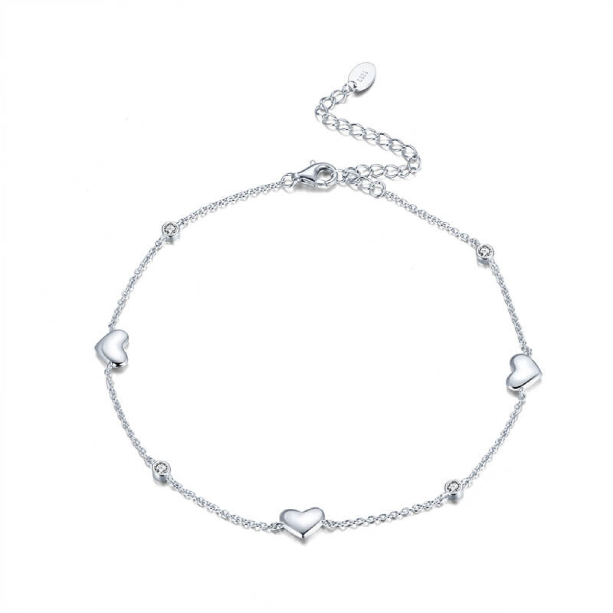 Bratara de picior Silver Love