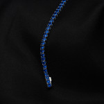 Bratara Tennis Premium Blue din argint 4mm