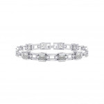 Bratara Mallory Silver White din argint