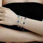 Bratara Bling Silver Black