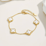 Bratara Bling Golden Fritillaria White 