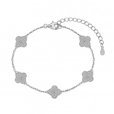 Bratara Bling Silver White 